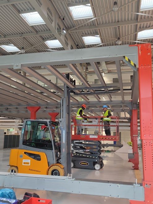 Demontage Stahlplattform-Konstruktion